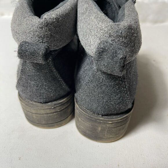 Rocket Dog flannel  gray lace up boots with weather distress soles SZ8.5 - Picture 4 of 8